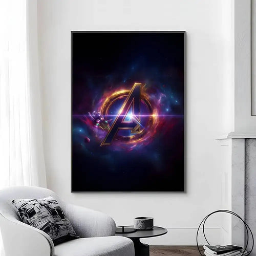 Avengers Infinity War Poster – Minimalistisches Logo-Design
