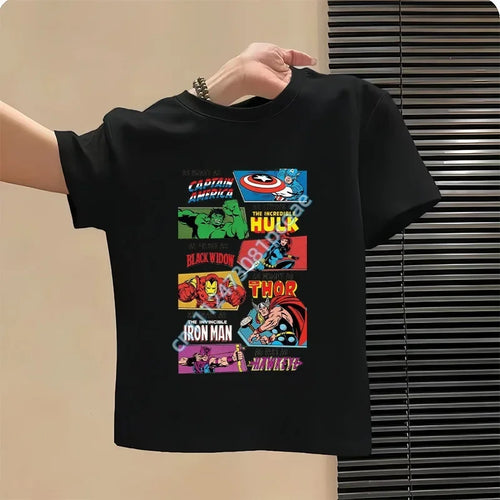 T-Shirt Kinder Avengers As Brave As Captain America – Schwarz