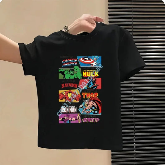 T-Shirt Kinder Avengers As Brave As Captain America – Schwarz