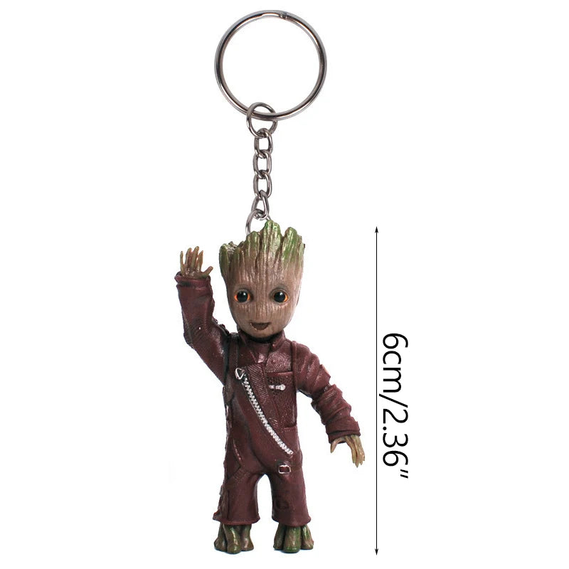 Schlüsselanhänger Baby Groot 3D-Figur – Verschiedene Kostüme Kollektion