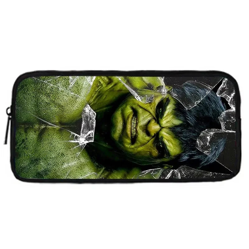 Hulk Federmäppchen - Zerbrochener Glaseffekt auf dem Gesicht