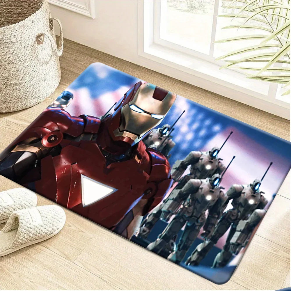 Marvel Avengers Teppich – Design Team Roter und Blauer Marsch