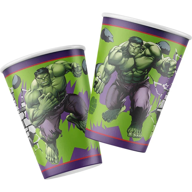 Hulk Geburtstagsparty-Set - Teller, Becher, Besteck, Dekorationen