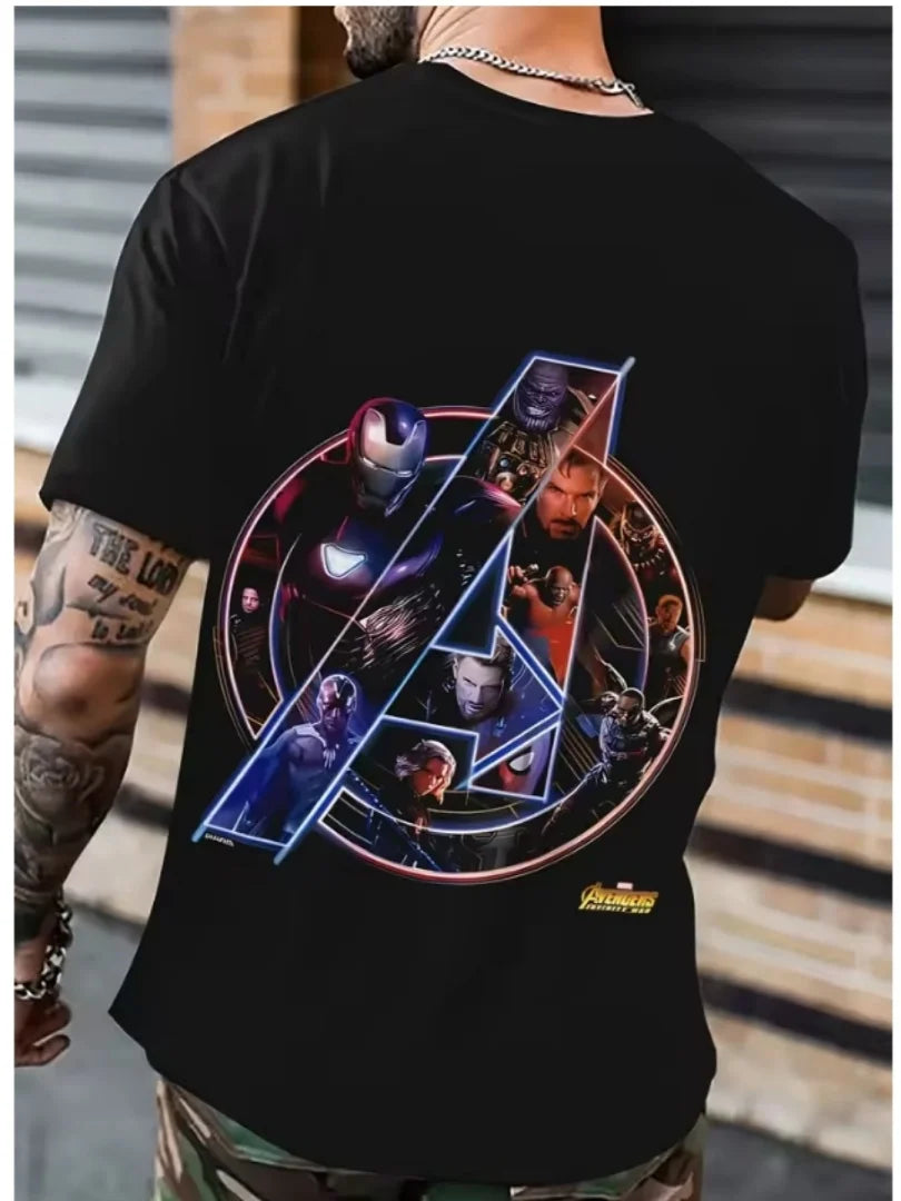 T-Shirt Avengers Infinity War – Logo Collage Charaktere Herren