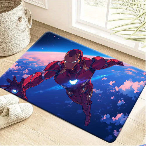 Avengers Iron Man Teppich - Flug über die Erde