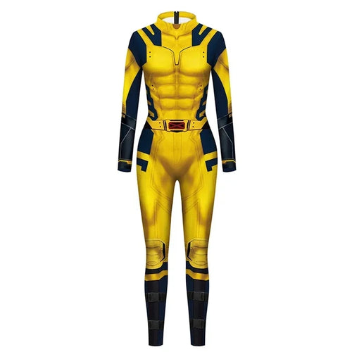 Wolverine-Kostüm - Gelber und marineblauer Overall
