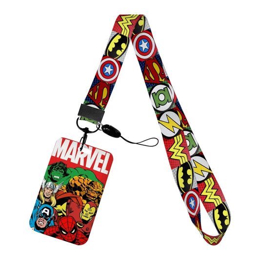 Marvel-Ausweisetui – Vintage Comic-Helden-Gruppe