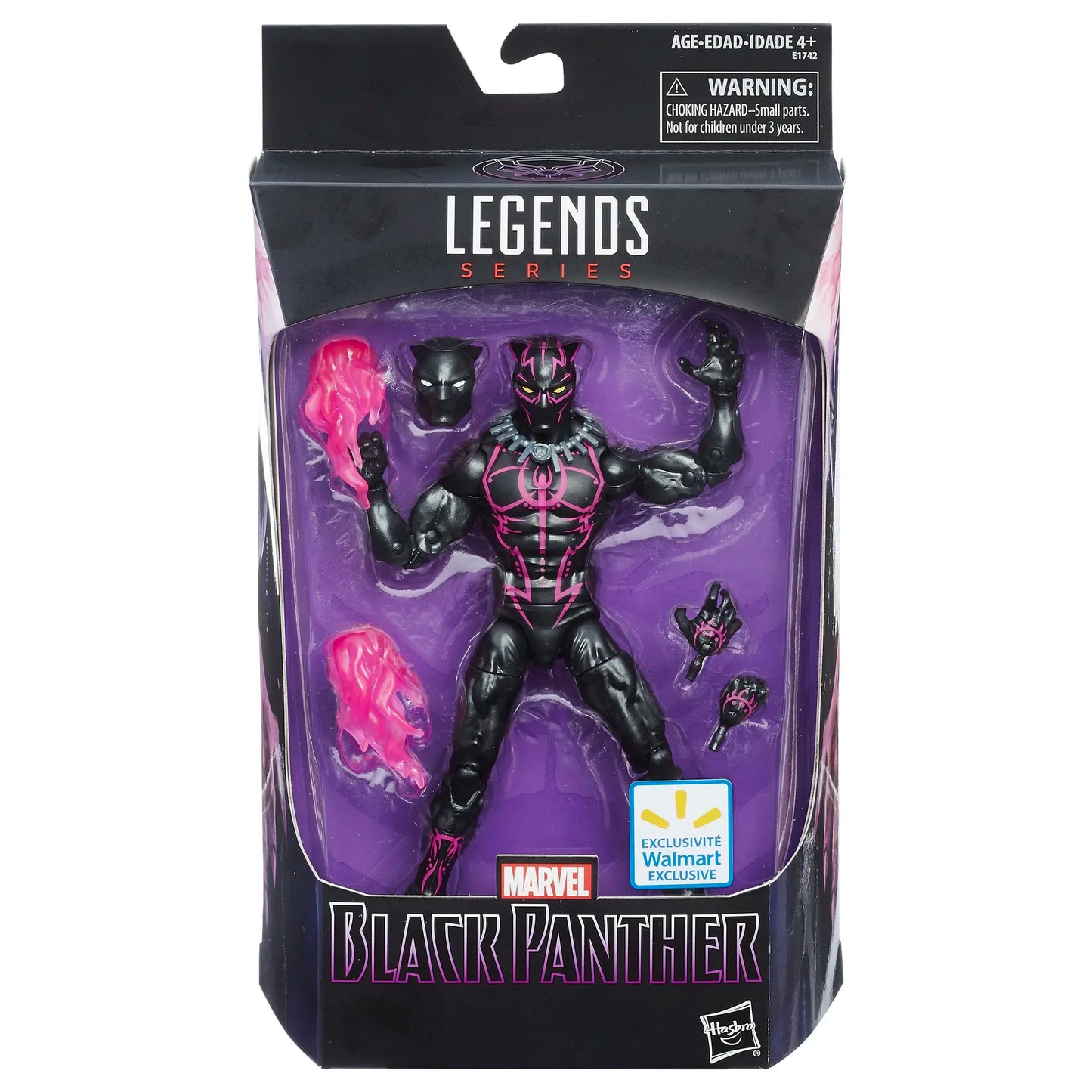 Marvel Legends Black Panther Figur – Vibranium-Anzug Rosa Effekte 15cm