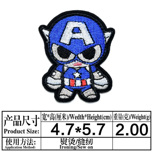 Avengers Captain America Aufnäher - Chibi Helm