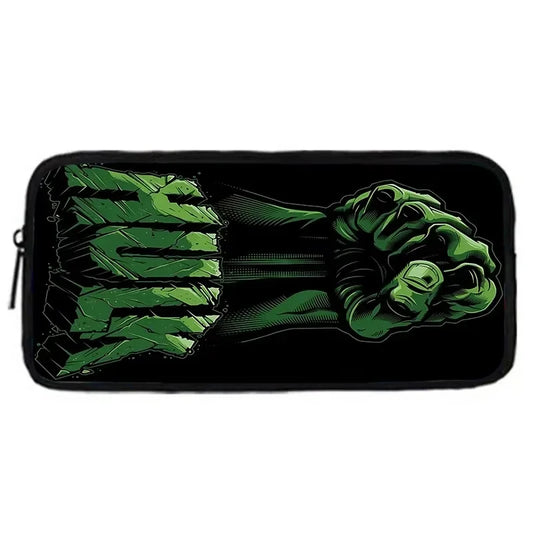 Hulk Federmäppchen – Neon-Grün Vektor Faust Stil