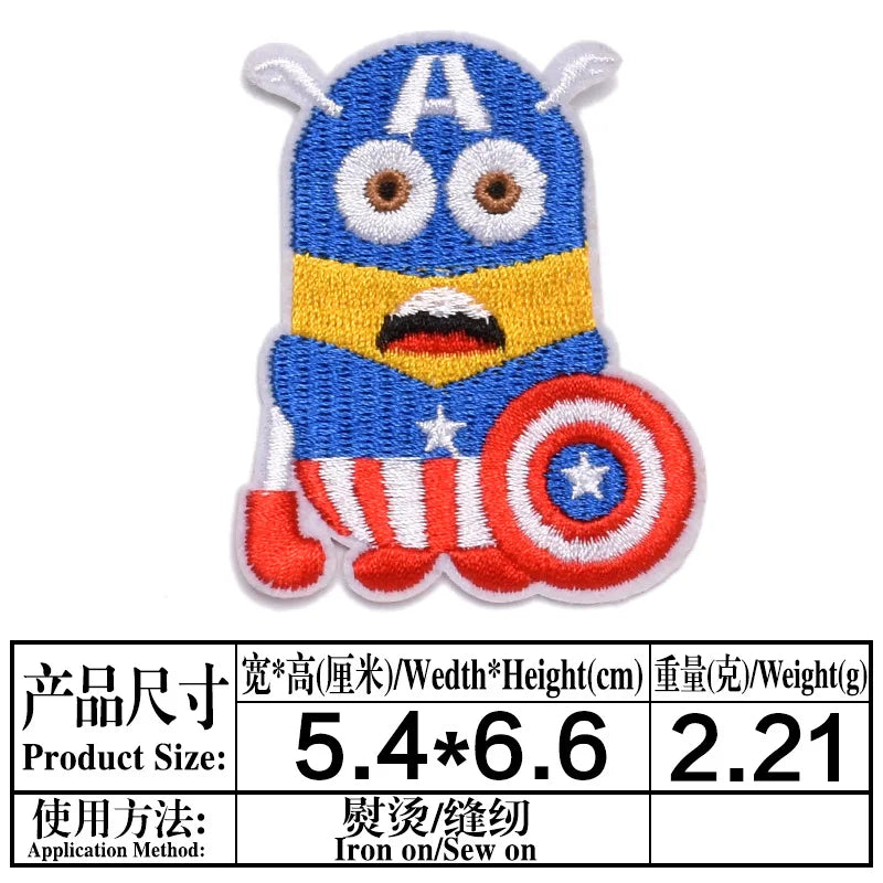 Avengers-Aufnäher Thor – bestickter Cartoon-Helm