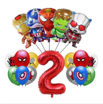Avengers Geburtstagsdeko – Zahlenballon 2