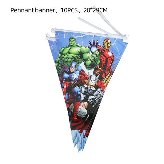 Avengers Geburtstagsdekoration - Wimpelkette