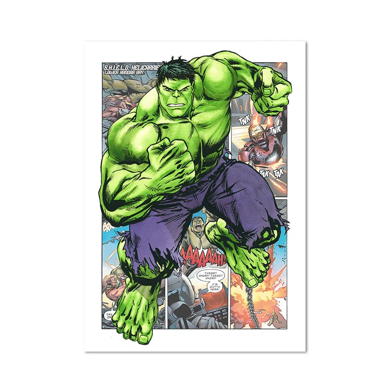 Hulk-Poster – Comic-Stil
