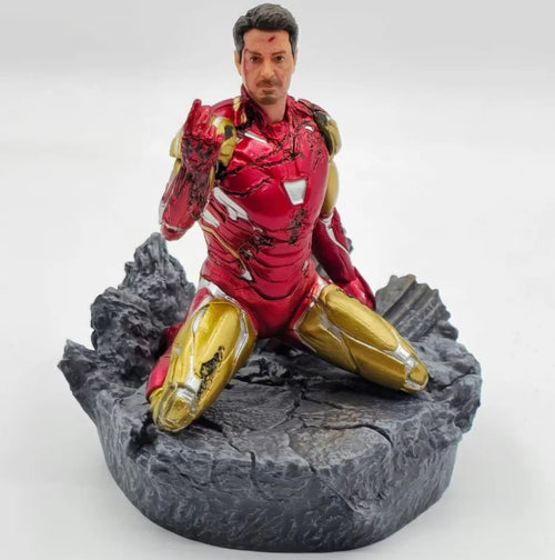 Iron Man MK85 Statue – Tony Stark Fingerschnippen auf Trümmern