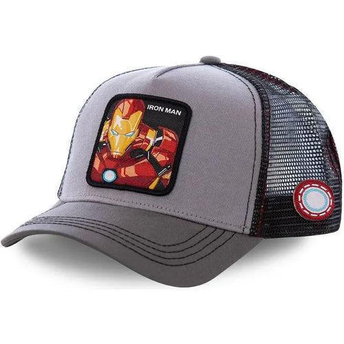 Iron Man Baseballcap - Grau und Schwarz