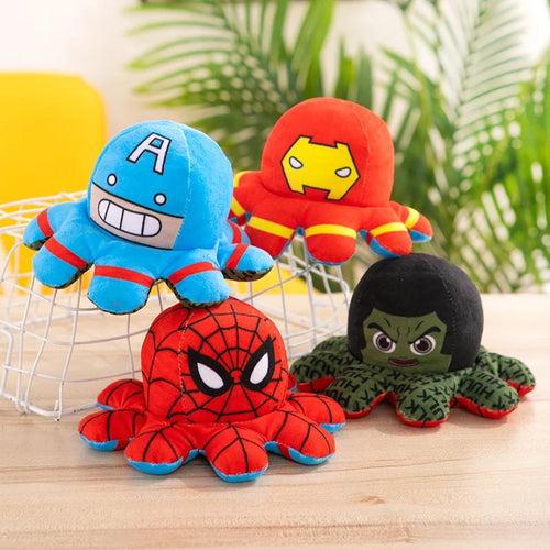 Wendeplüschtier Krake Avengers - Multi-Helden Wendbar