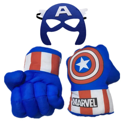Kampfhandschuhe Kinder Avengers Captain America - Maske & Fäuste