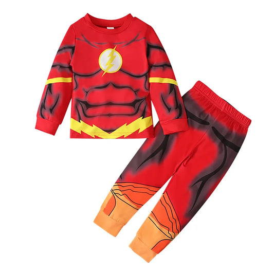 Schlafanzug Kinder DC Comics Flash - Roter Gelber Blitz