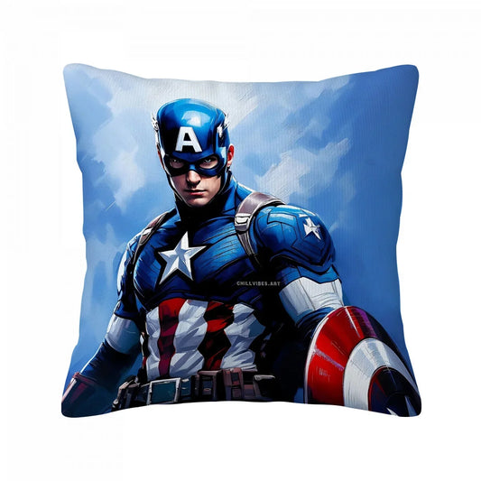 Kissenbezug Captain America - Illustration blauer Himmel