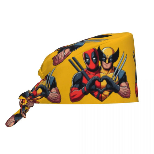 Bandana Deadpool & Wolverine – Gelbes Herz-Duo