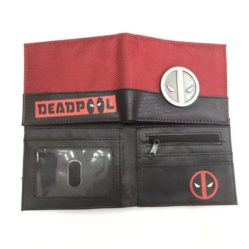 Avengers Deadpool Geldbörse – Rot-Schwarzer Text