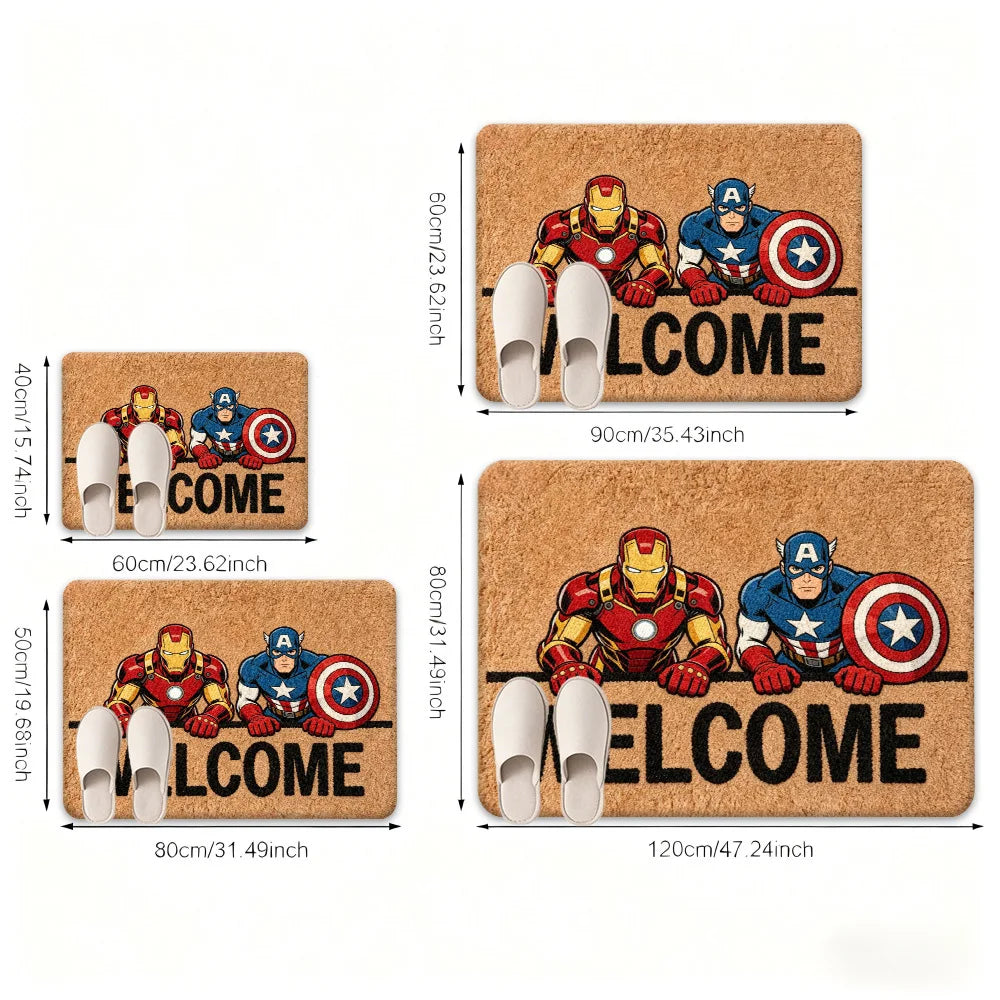 Marvel Deadpool & Wolverine Teppich – Intensives Rot Duo-Design