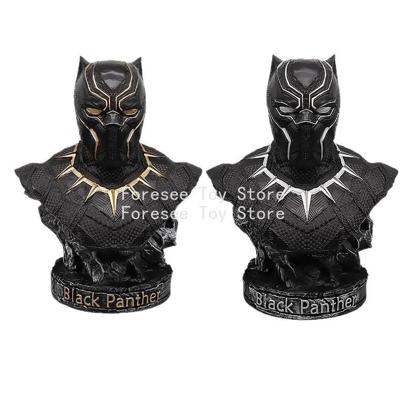 Avengers Black Panther Büste - Vergoldete Harzskulptur 35cm