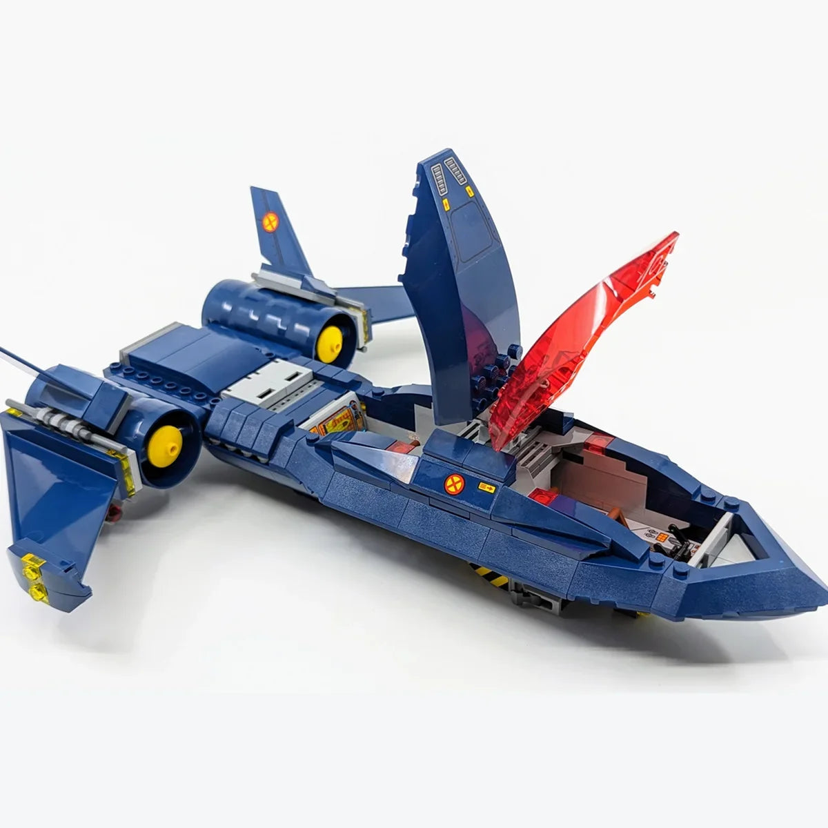 Spielzeug Bausteine Flugzeug X-Jet Blackbird - Modell Avengers X-Men