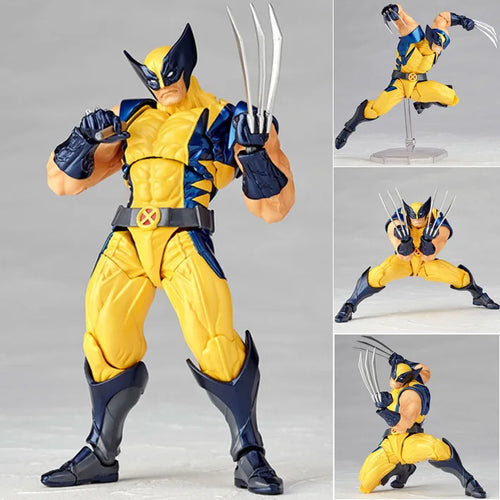 Wolverine-Figur – Klauen und gelbes Kostüm