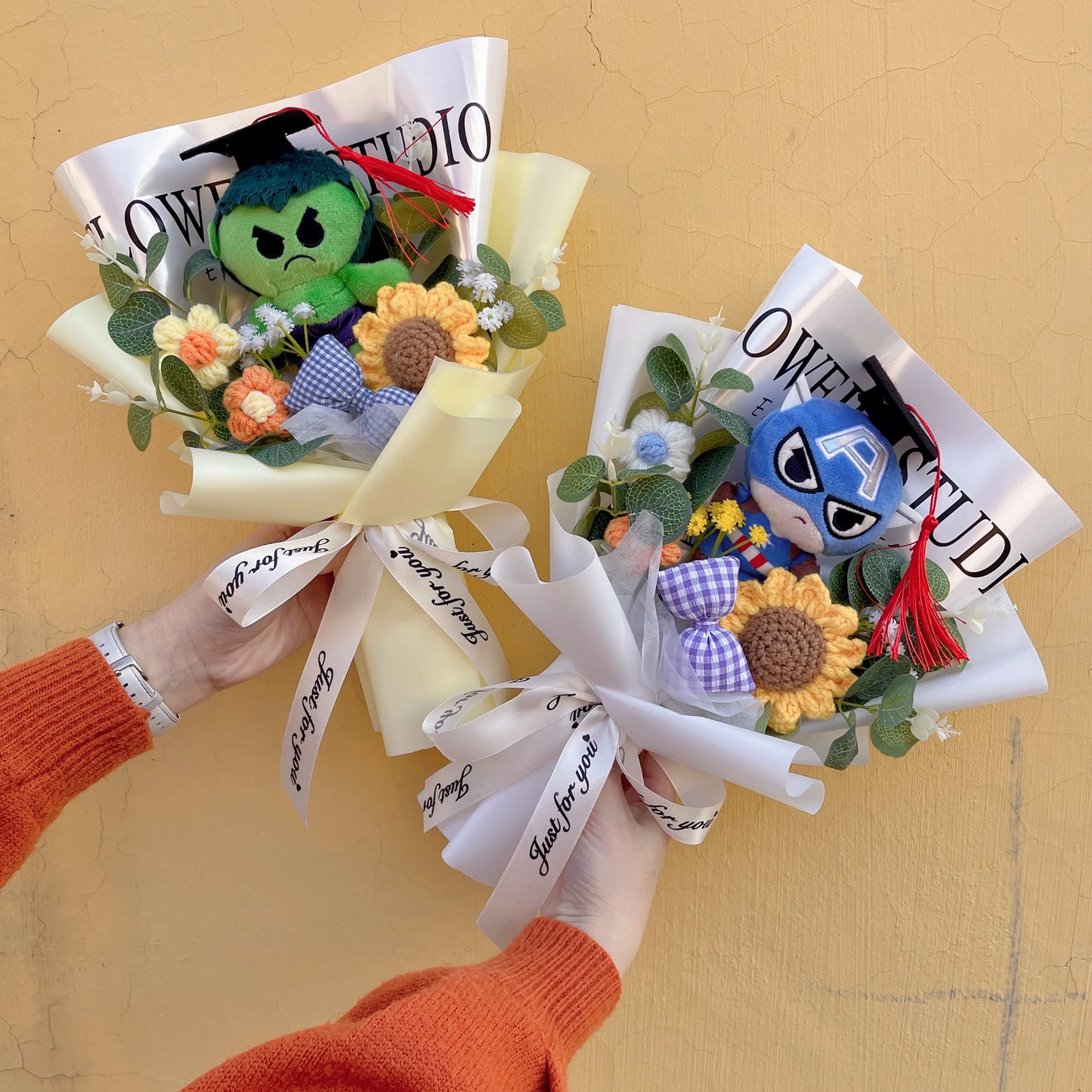 Avengers Spider-Man Strauß - handgemachtes Plüschgeschenk