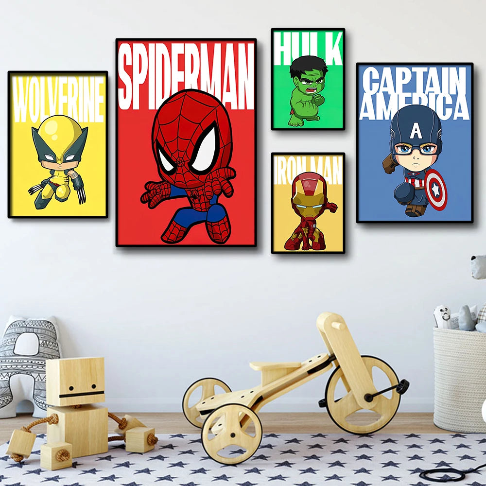 Poster Avengers Thor – Lego-Stil Grauer Hintergrund