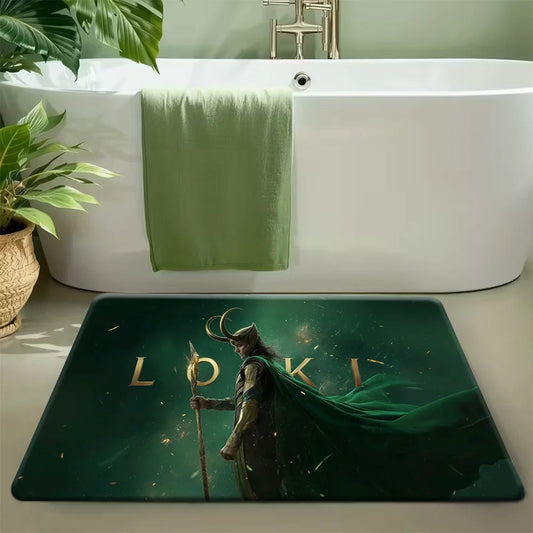 Marvel Avengers Teppich - Mystisches Grünes Silhouette-Design