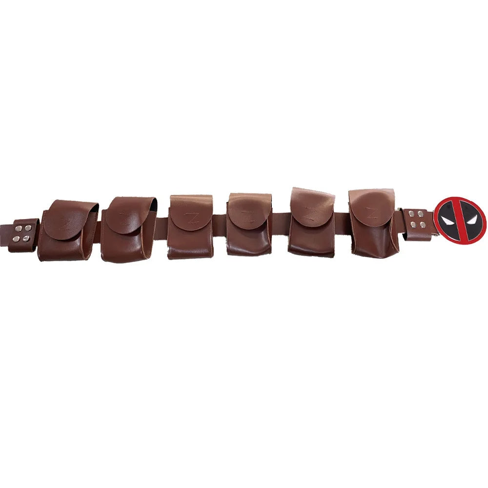 Deadpool Cosplay Gürtel - Logo Schnalle Taschen Verstellbar