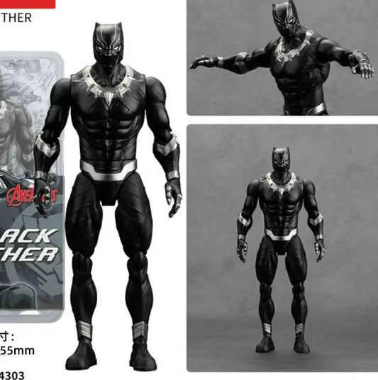 Avengers Black Panther Figur - Deluxe Modell Schwarz und Silber 18cm