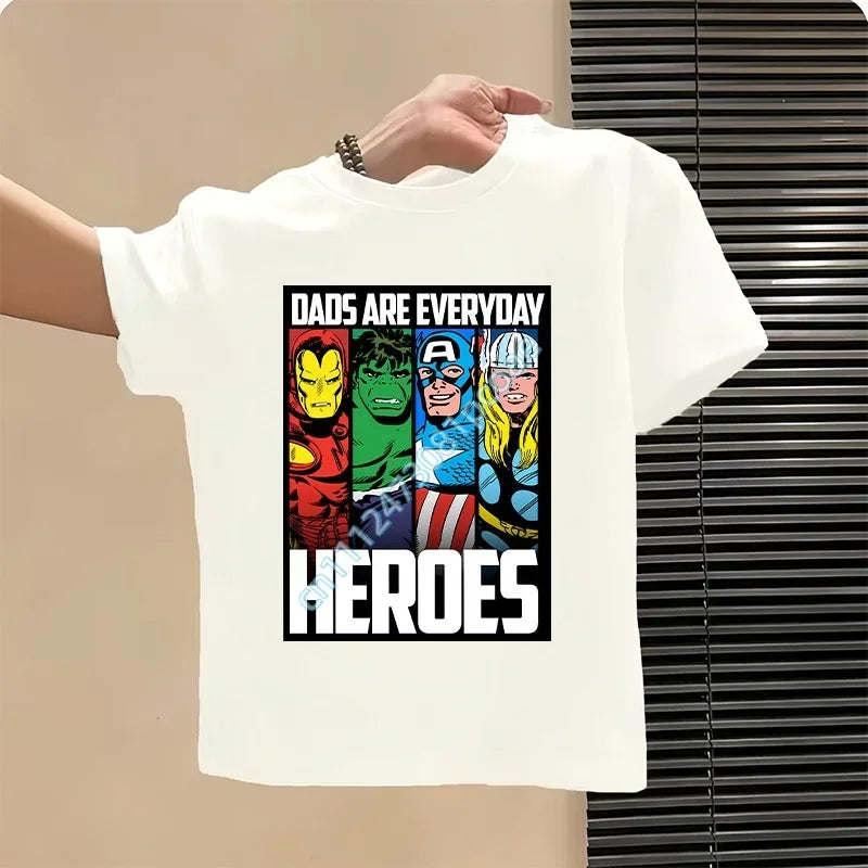 Avengers Kinder T-Shirt – Heroes Design Weiß