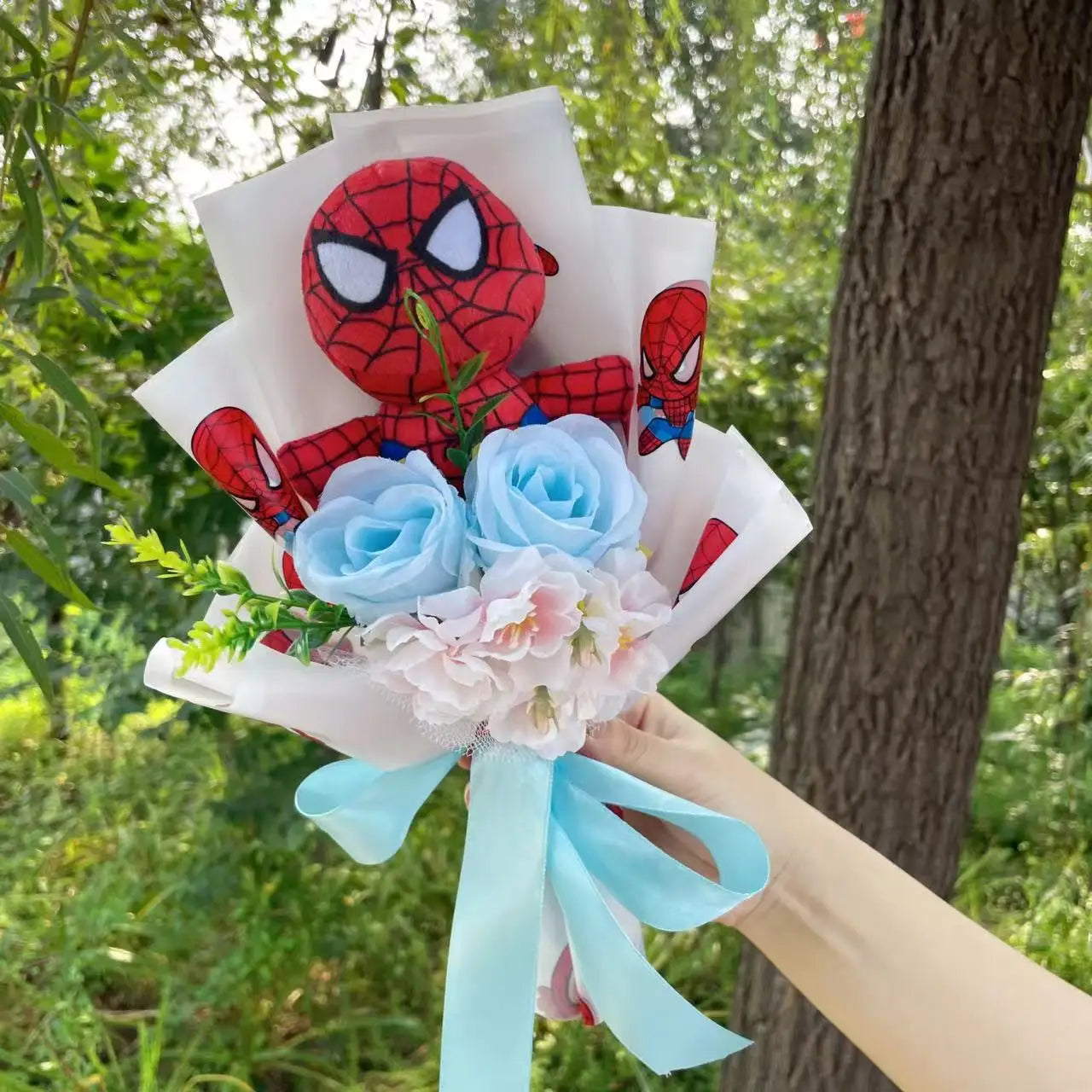 Avengers Spider-Man Strauß - handgemachtes Plüschgeschenk