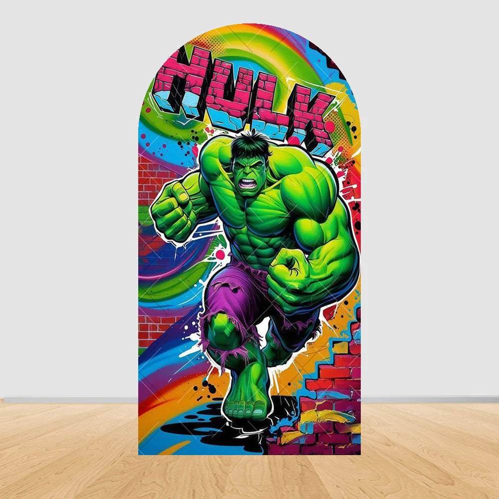 Party-Hintergrund Avengers Bogen Hulk - Urbanes Graffiti