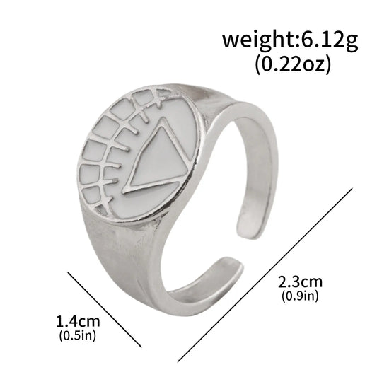 Avengers-Ring - Silbernes Netz-Dreieck