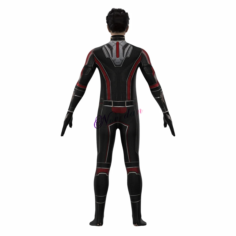 Ant-Man Kostüm - Rot-Schwarzer Overall mit Maske