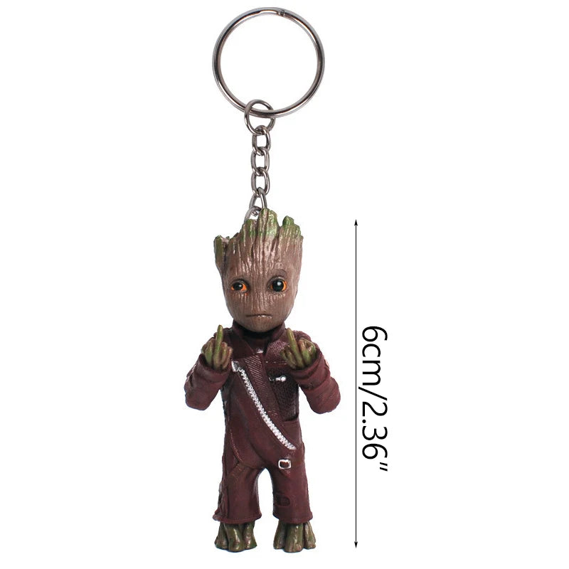 Schlüsselanhänger Baby Groot 3D-Figur – Verschiedene Kostüme Kollektion