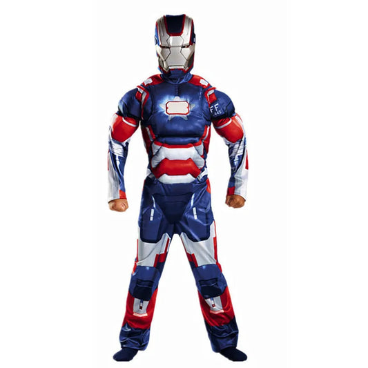 Kinder Cosplay Kostüm Iron Patriot - Muskelanzug