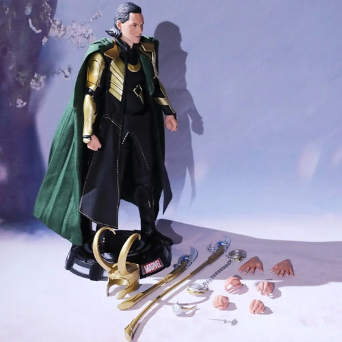 Loki Figur 1/7 Deluxe Marvel - Helm Zepter Austauschbare Hände