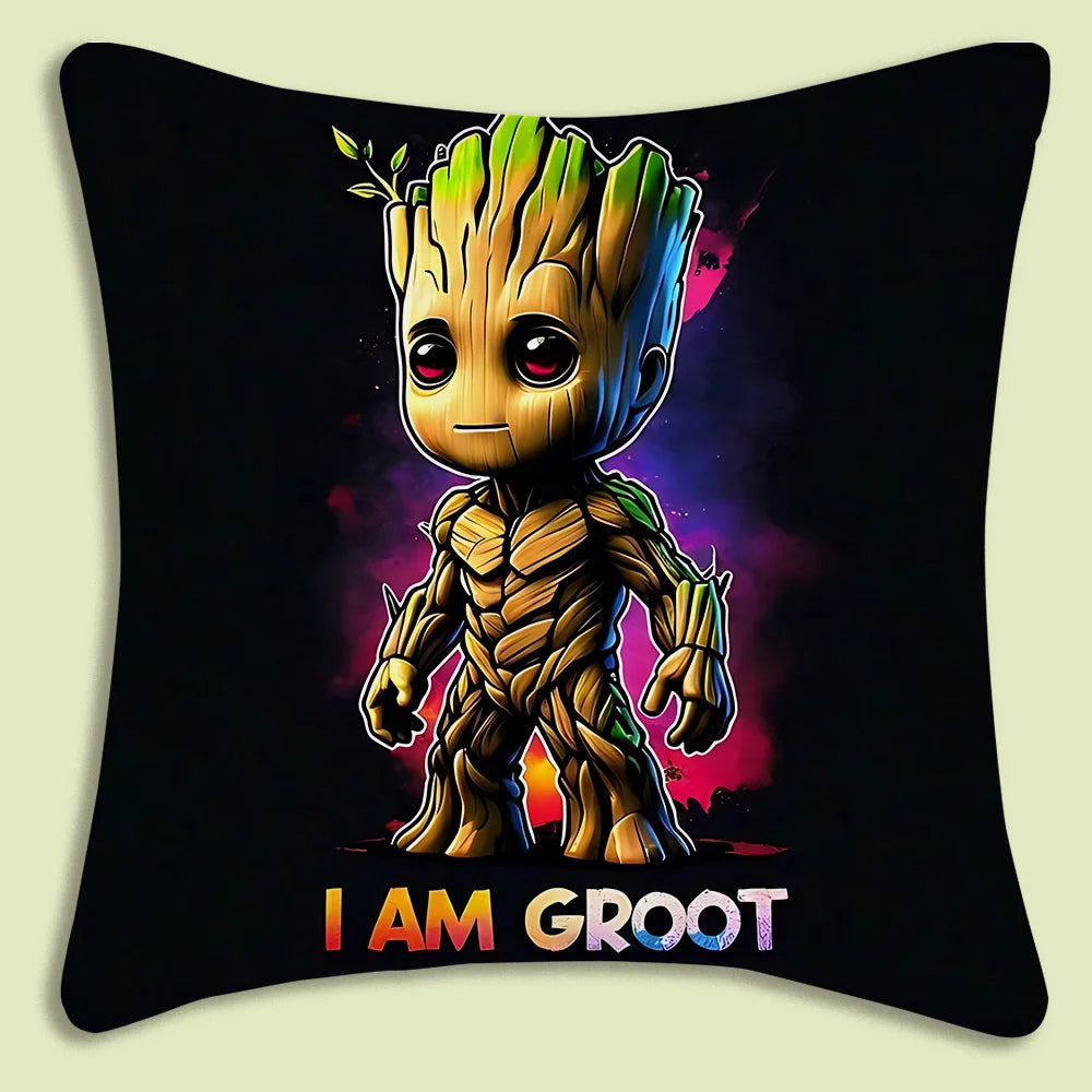 Kissenbezug Baby Groot – Ich bin Groot, Nebelhintergrund
