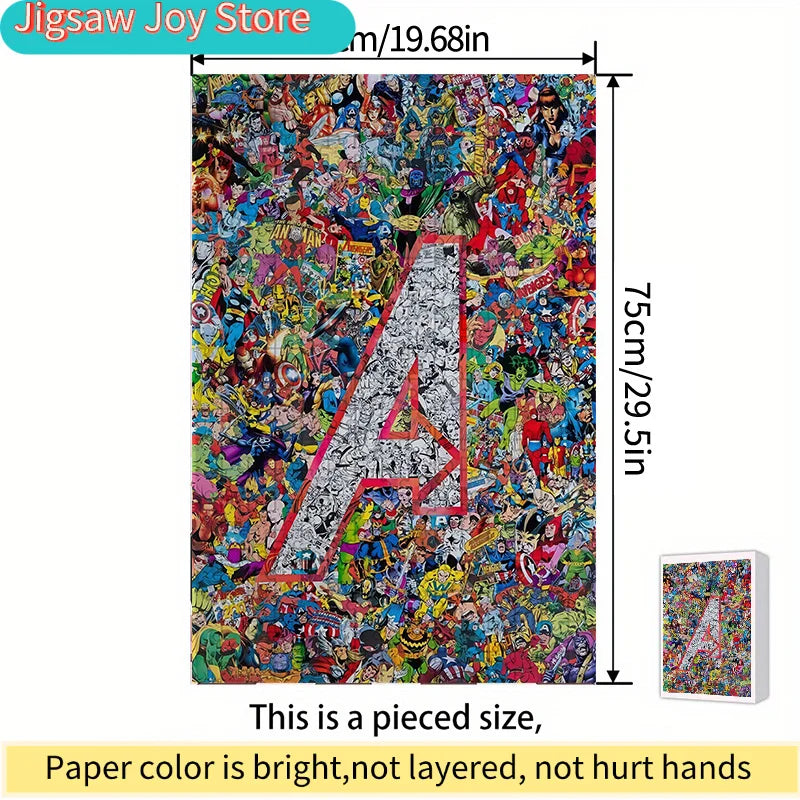 Puzzle Avengers Logo A Collage - 1000 Teile Superhelden