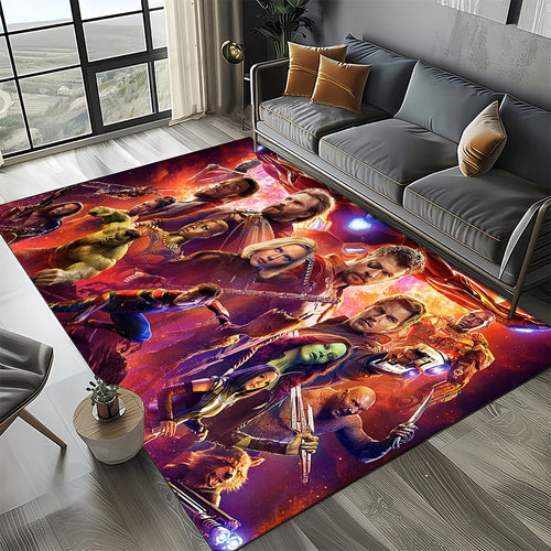 Avengers 3D-Teppich – Grünes Hulk-Nahaufnahme-Design