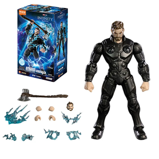Blokees Avengers Thor-Figur – Infinity Saga Schwarzes Outfit Stormbreaker
