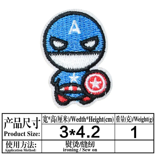 Aufnäher Avengers Captain America - Chibi Stehend