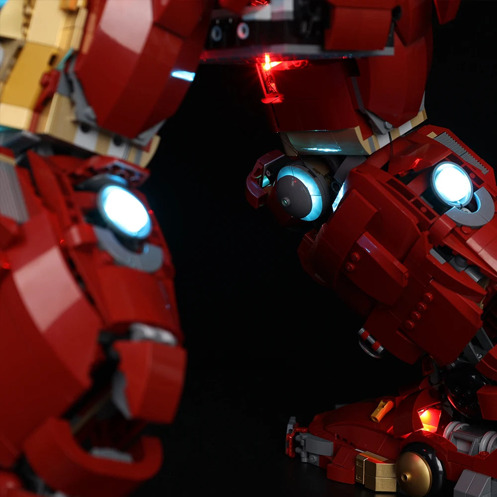 LED-Beleuchtungsset für LEGO Hulkbuster 76210 – Komplettbeleuchtung