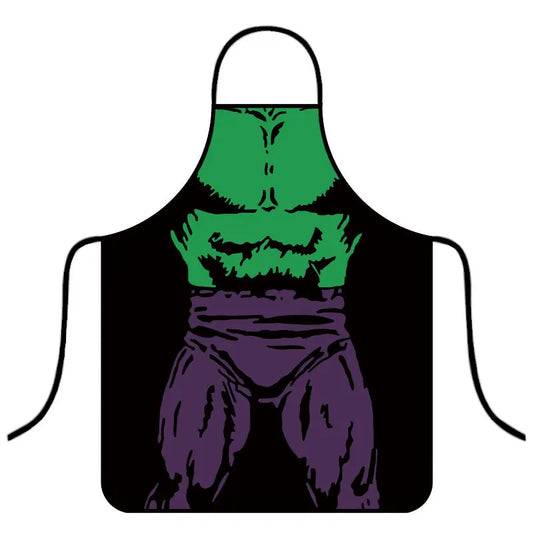 Avengers Schürze Hulk - Grüner violetter muskulöser Oberkörper